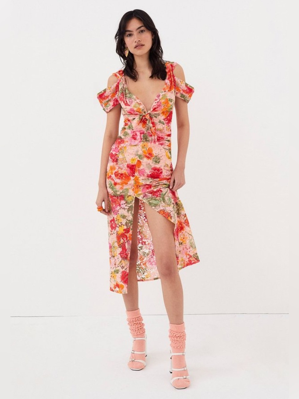 For Love & Lemons Beth Midi Dress